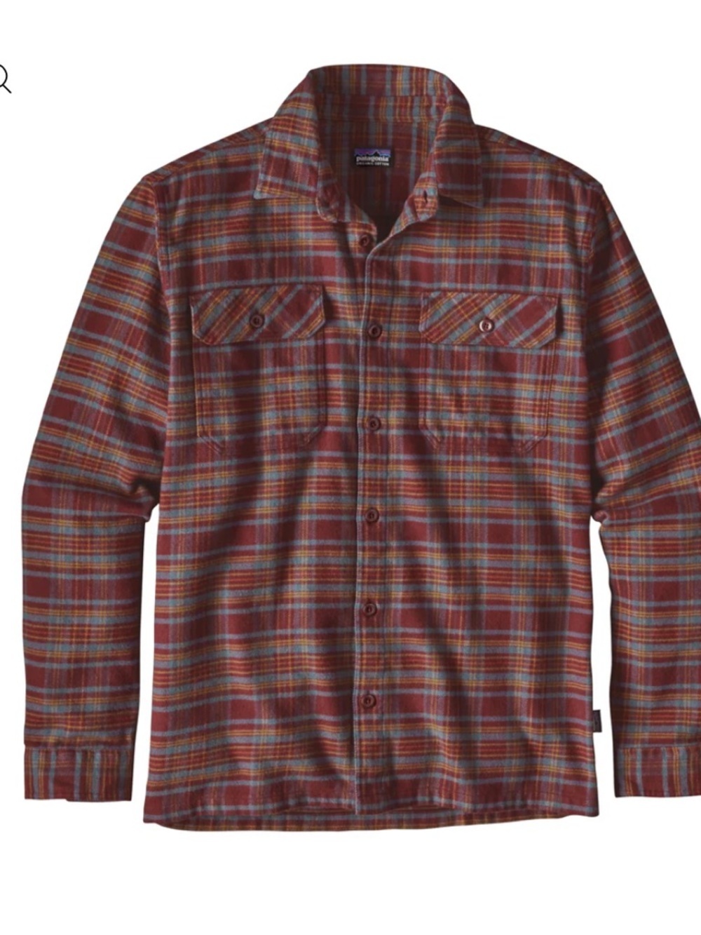 Patagonia Long-Sleeved Fjord Flannel Shirt In Brick
